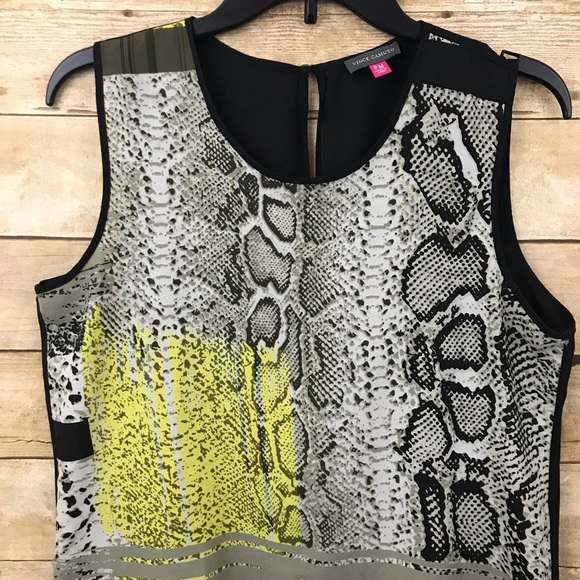Vince Camuto Sleeveless Snakeskin Print T… - Picture 7 of 11